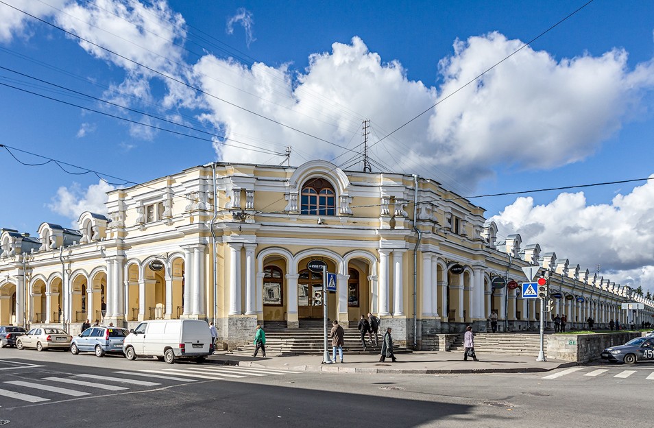 фасад дома, здание по адресу г Санкт-Петербург, г Пушкин, ул Московская, д 25